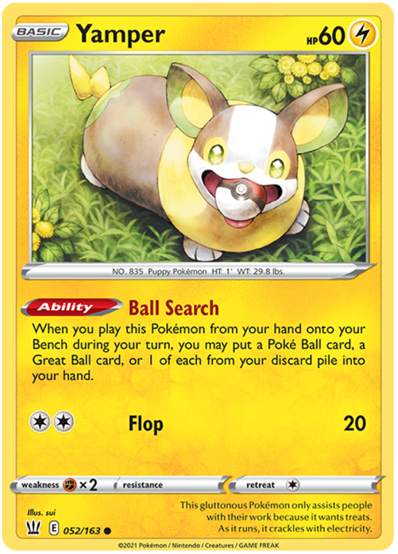 Yamper (052/163) [Sword & Shield: Battle Styles] | Eastridge Sports Cards & Games