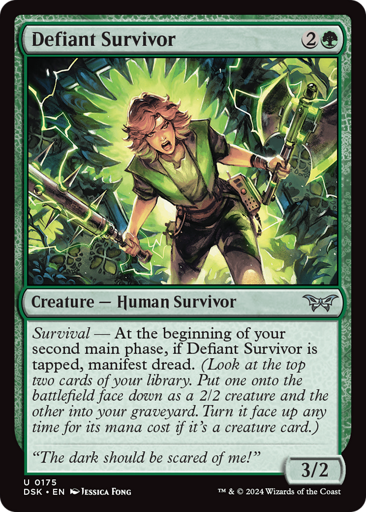 Defiant Survivor [Duskmourn: House of Horror] | Eastridge Sports Cards & Games