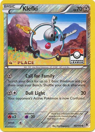 Klefki (66/119) (League Promo 4th Place) [XY: Phantom Forces] | Eastridge Sports Cards & Games