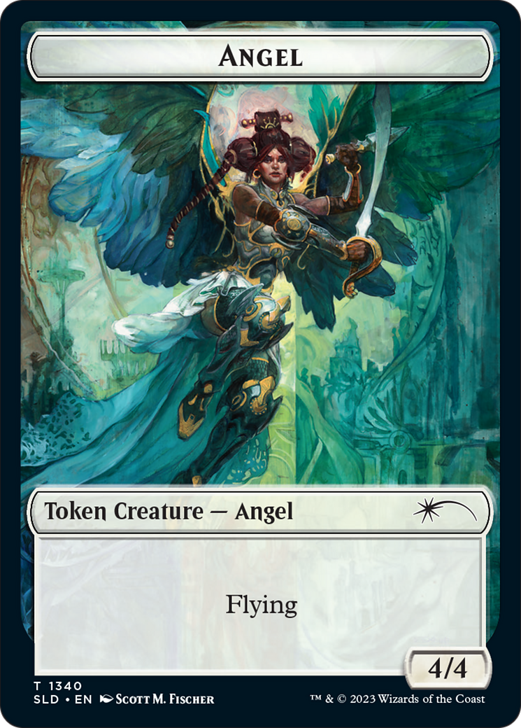 Angel (SLD) // Soldier (GRN) Double-Sided Token [Secret Lair: Angels Tokens] | Eastridge Sports Cards & Games