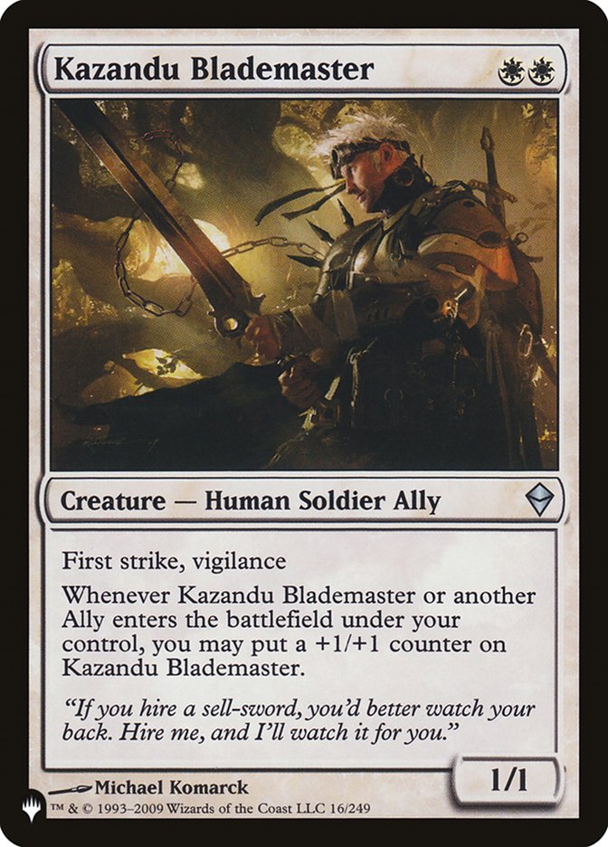 Kazandu Blademaster [The List] | Eastridge Sports Cards & Games
