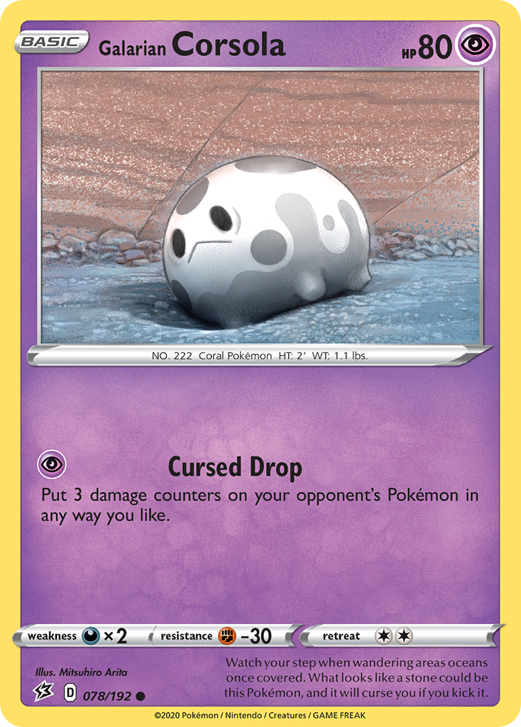 Galarian Corsola (078/192) [Sword & Shield: Rebel Clash] | Eastridge Sports Cards & Games