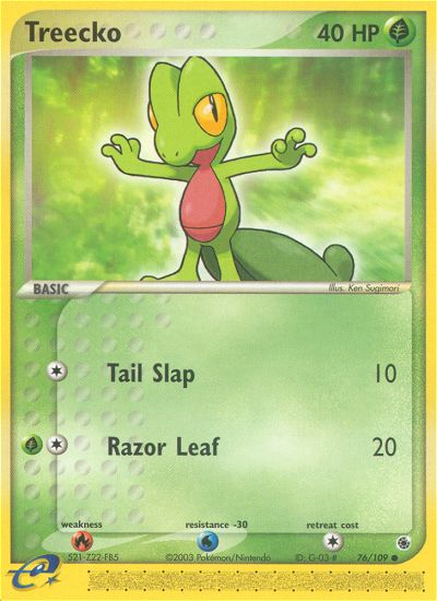 Treecko (76/109) [EX: Ruby & Sapphire] | Eastridge Sports Cards & Games