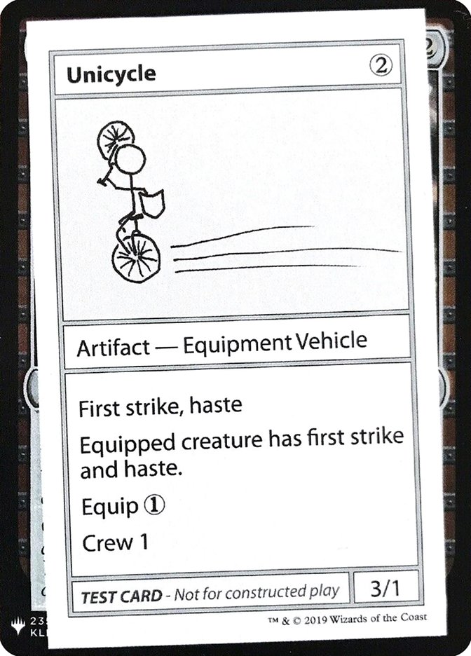 Unicycle [Mystery Booster Playtest Cards] | Eastridge Sports Cards & Games