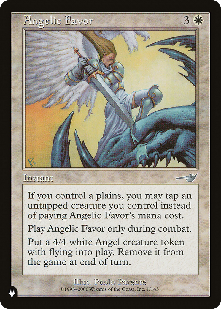 Angelic Favor [The List] | Eastridge Sports Cards & Games