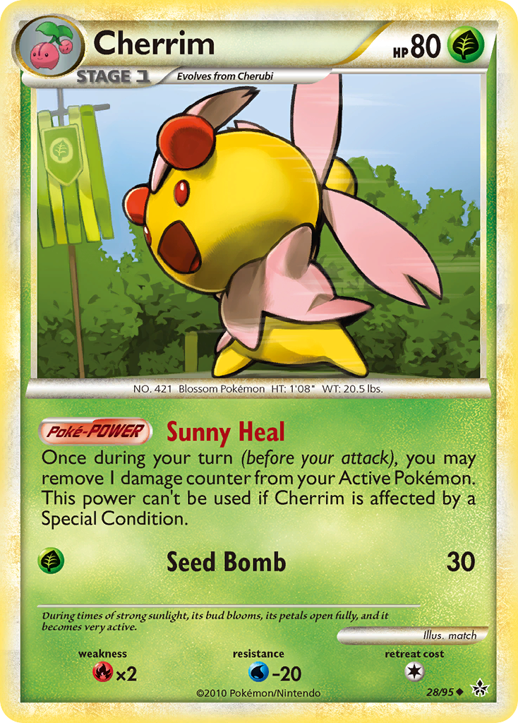 Cherrim (28/95) [HeartGold & SoulSilver: Unleashed] | Eastridge Sports Cards & Games