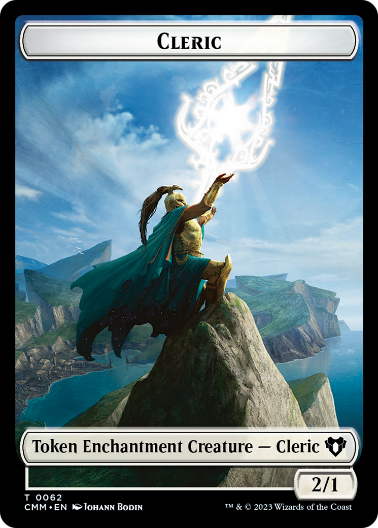 Cleric // Cat Beast Double-Sided Token [Commander Masters Tokens] | Eastridge Sports Cards & Games