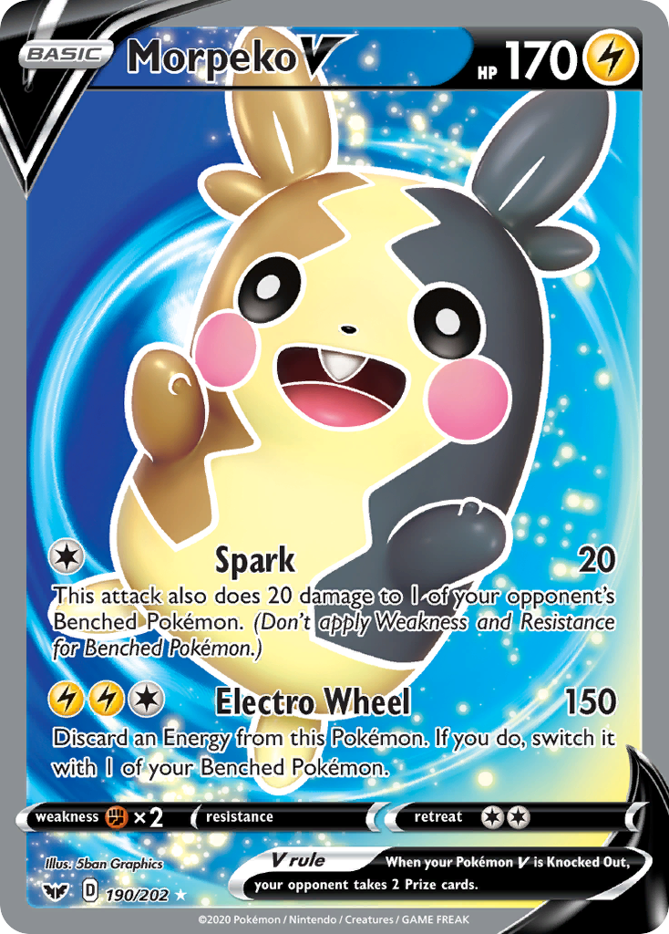 Morpeko V (190/202) [Sword & Shield: Base Set] | Eastridge Sports Cards & Games