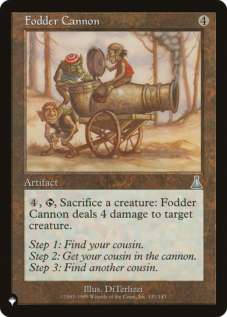 Fodder Cannon [The List] | Eastridge Sports Cards & Games