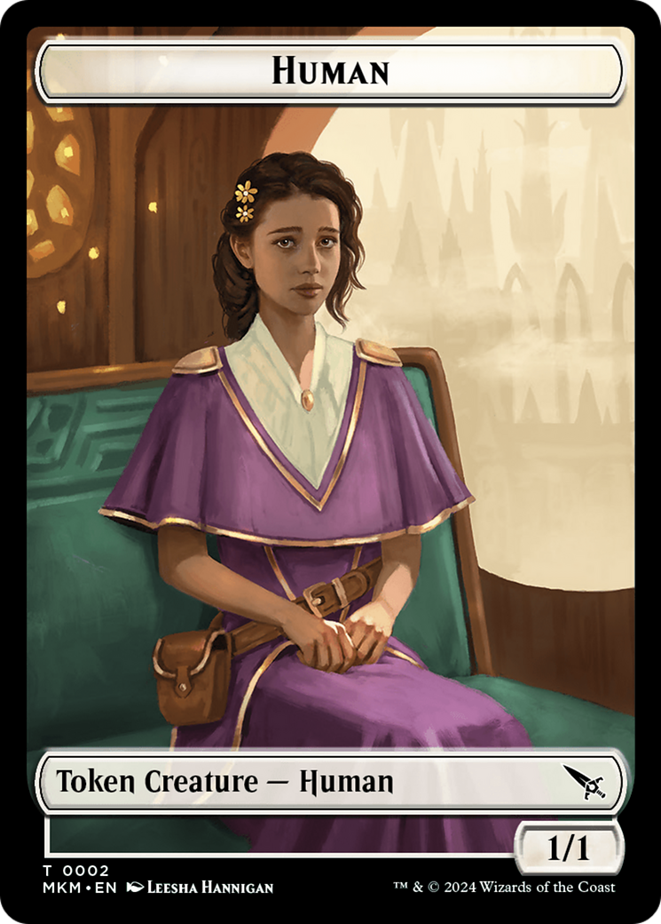 Human Token [Murders at Karlov Manor Tokens] | Eastridge Sports Cards & Games