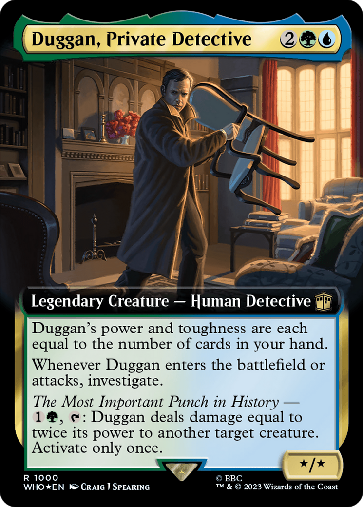 Duggan, Private Detective (Extended Art) (Surge Foil) [Doctor Who] | Eastridge Sports Cards & Games