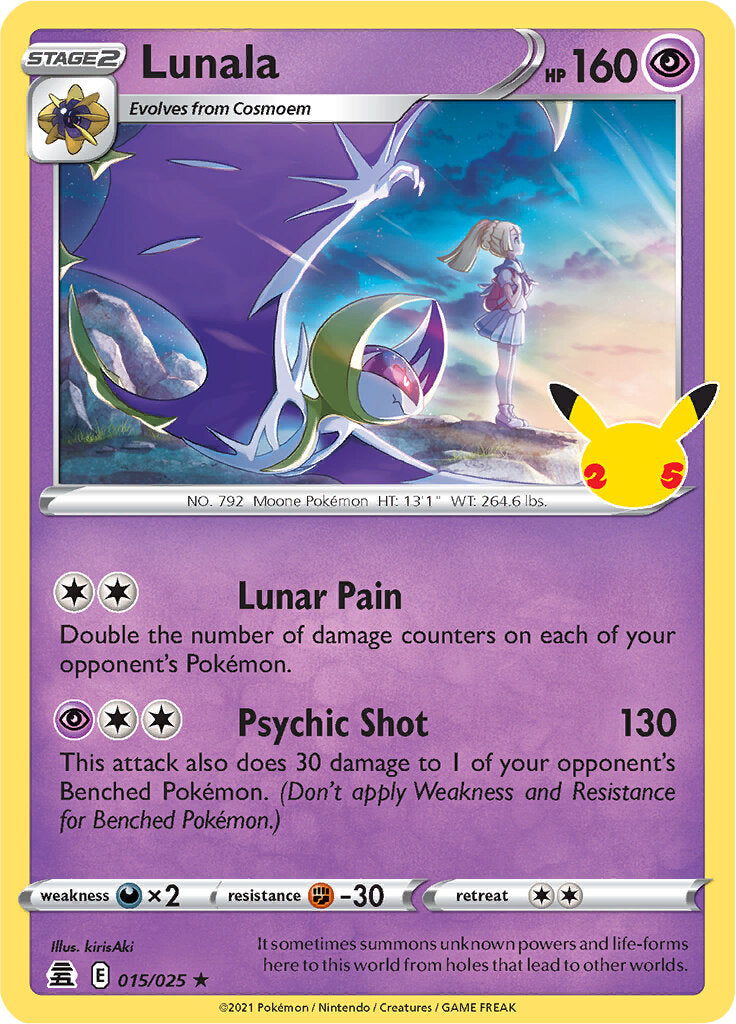 Lunala (015/025) [Celebrations: 25th Anniversary] | Eastridge Sports Cards & Games