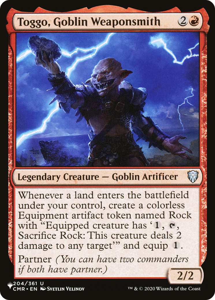 Toggo, Goblin Weaponsmith [The List] | Eastridge Sports Cards & Games