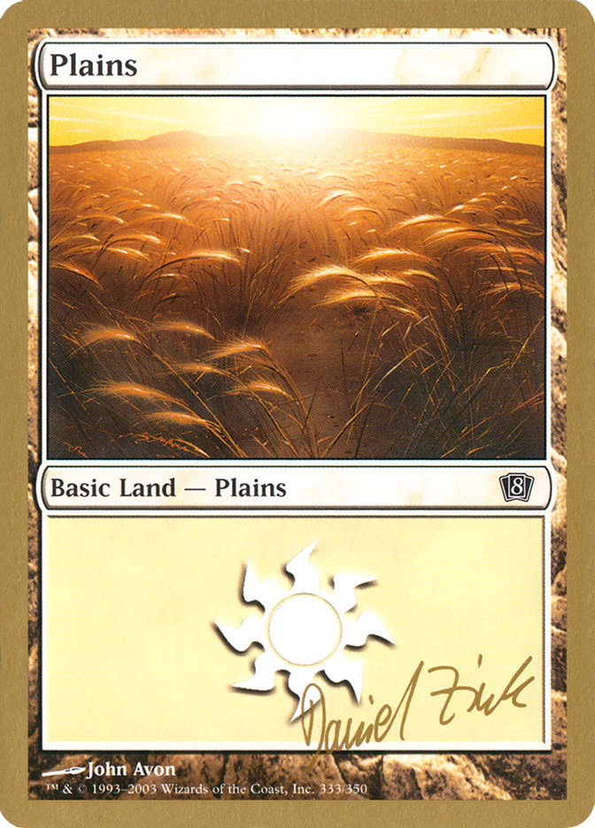 Plains (dz333) (Daniel Zink) [World Championship Decks 2003] | Eastridge Sports Cards & Games