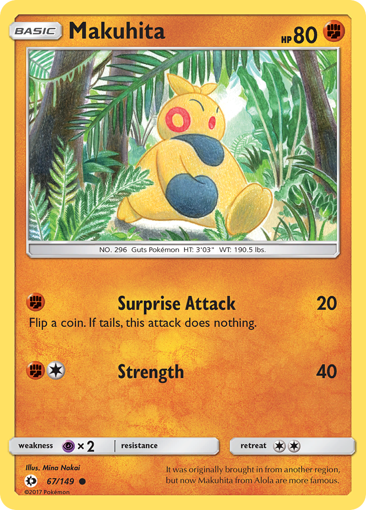 Makuhita (67/149) [Sun & Moon: Base Set] | Eastridge Sports Cards & Games