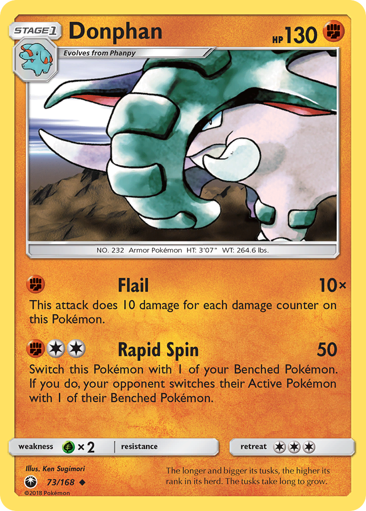 Donphan (73/168) [Sun & Moon: Celestial Storm] | Eastridge Sports Cards & Games