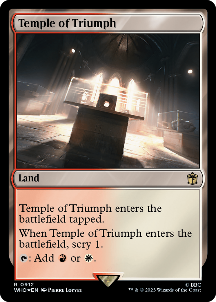 Temple of Triumph (Surge Foil) [Doctor Who] | Eastridge Sports Cards & Games