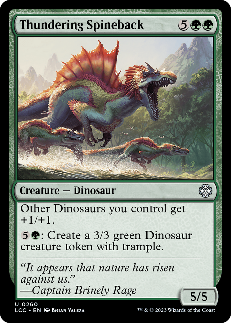 Thundering Spineback [The Lost Caverns of Ixalan Commander] | Eastridge Sports Cards & Games