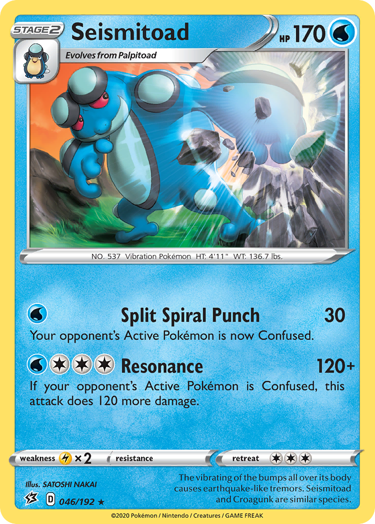 Seismitoad (046/192) [Sword & Shield: Rebel Clash] | Eastridge Sports Cards & Games