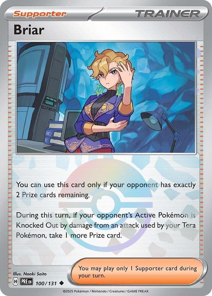 Briar (100/131) (Poke Ball Pattern) [Scarlet & Violet: Prismatic Evolutions] | Eastridge Sports Cards & Games