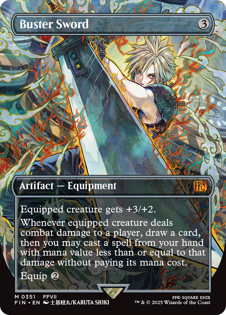 Buster Sword (Borderless) [FINAL FANTASY] | Eastridge Sports Cards & Games