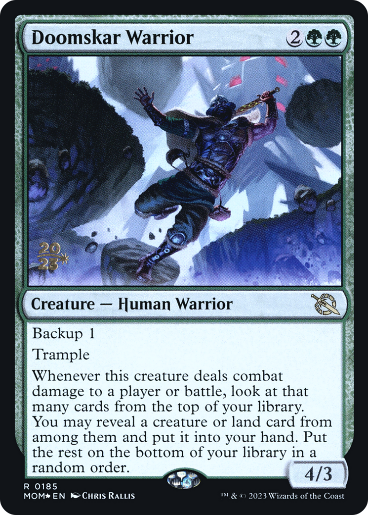 Doomskar Warrior [March of the Machine Prerelease Promos] | Eastridge Sports Cards & Games