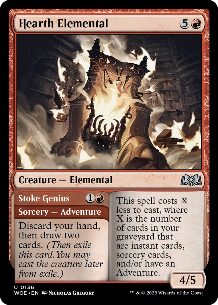 Hearth Elemental // Stoke Genius [Wilds of Eldraine] | Eastridge Sports Cards & Games