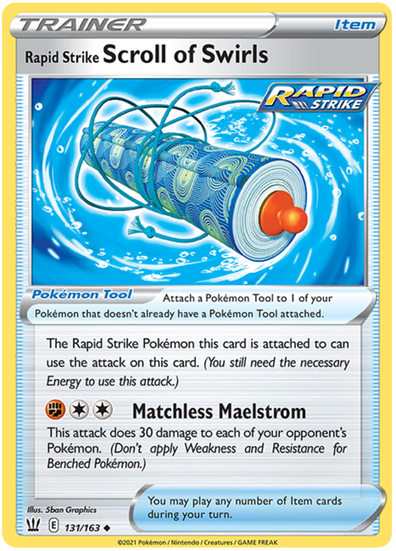 Rapid Strike Scroll of Swirls (131/163) [Sword & Shield: Battle Styles] | Eastridge Sports Cards & Games