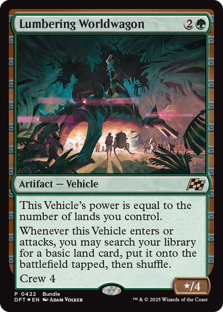 Lumbering Worldwagon (Bundle) [Aetherdrift Promos] | Eastridge Sports Cards & Games