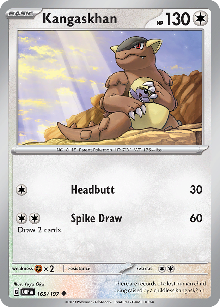 Kangaskhan (165/197) [Scarlet & Violet: Obsidian Flames] | Eastridge Sports Cards & Games