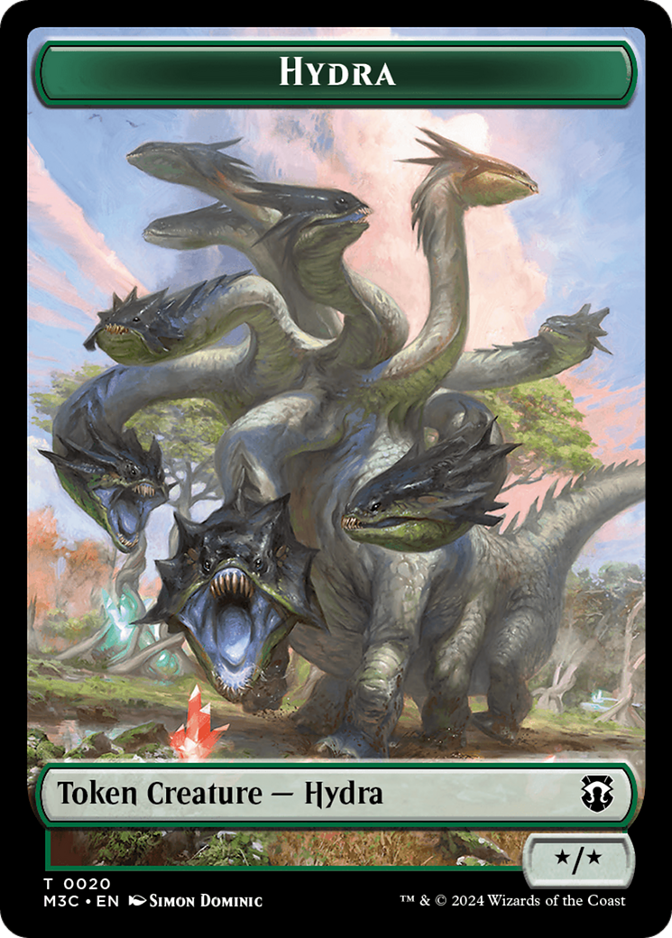 Hydra // Boar Double-Sided Token [Modern Horizons 3 Commander Tokens] | Eastridge Sports Cards & Games