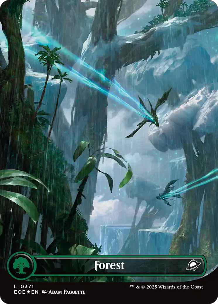 Forest (0371) (Borderless) (Galaxy Foil) [Edge of Eternities] | Eastridge Sports Cards & Games