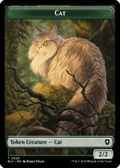 Elemental // Cat Double-Sided Token [Bloomburrow Commander Tokens] | Eastridge Sports Cards & Games