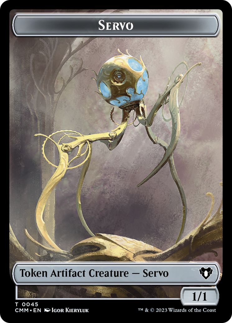 Servo // Elephant Double-Sided Token [Commander Masters Tokens] | Eastridge Sports Cards & Games