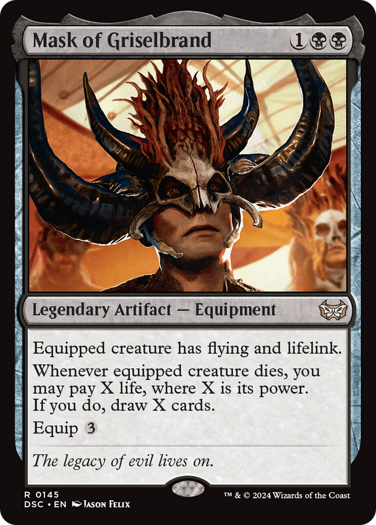 Mask of Griselbrand [Duskmourn: House of Horror Commander] | Eastridge Sports Cards & Games