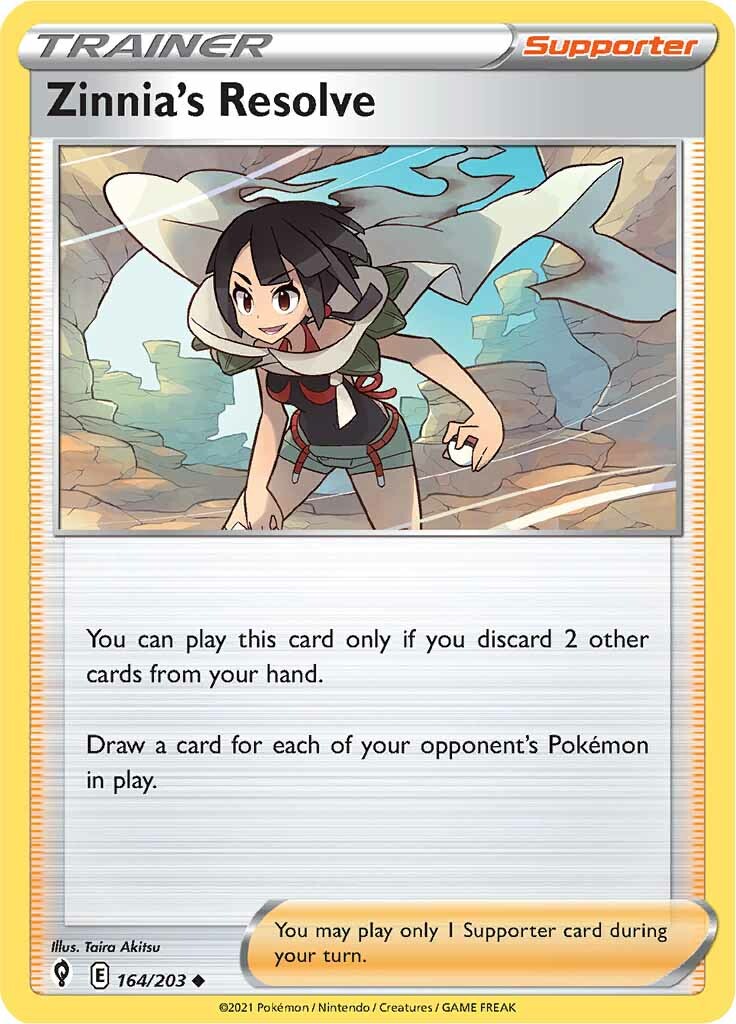 Zinnia's Resolve (164/203) [Sword & Shield: Evolving Skies] | Eastridge Sports Cards & Games