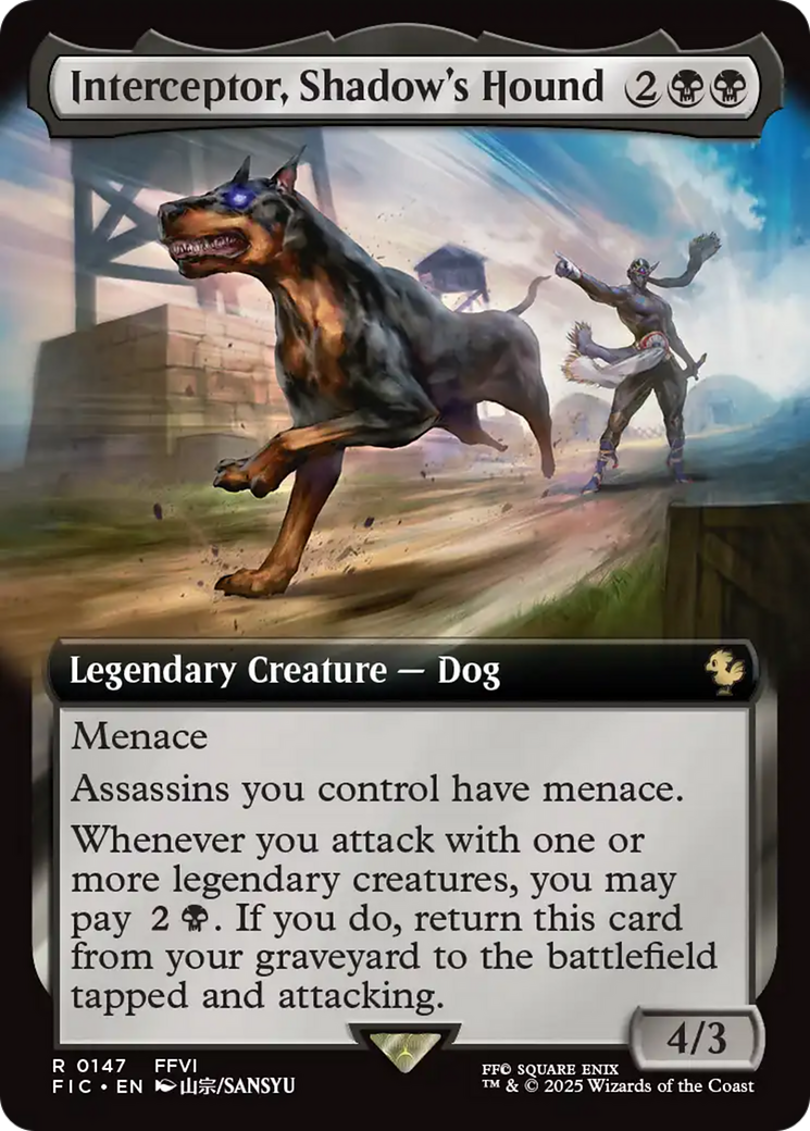 Interceptor, Shadow's Hound (Extended Art) [FINAL FANTASY Commander] | Eastridge Sports Cards & Games