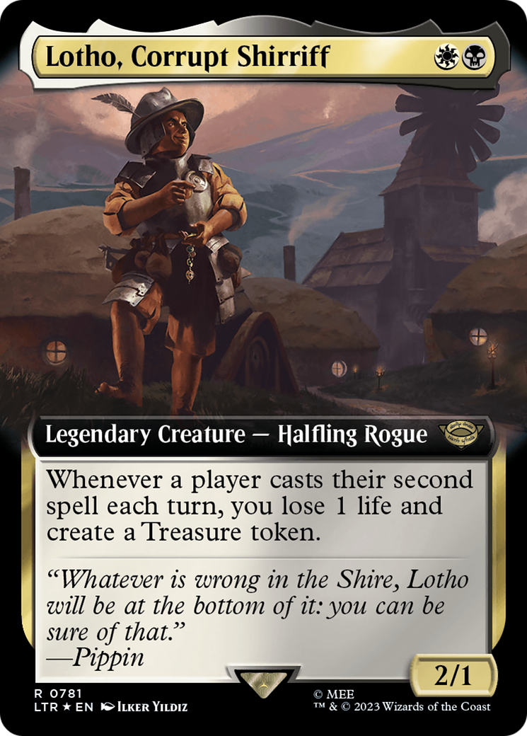 Lotho, Corrupt Shirriff (Extended Art) (Surge Foil) [The Lord of the Rings: Tales of Middle-Earth] | Eastridge Sports Cards & Games