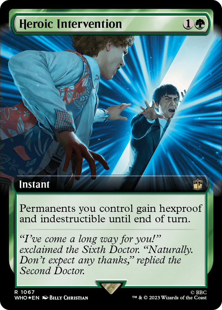 Heroic Intervention (Extended Art) (Surge Foil) [Doctor Who] | Eastridge Sports Cards & Games