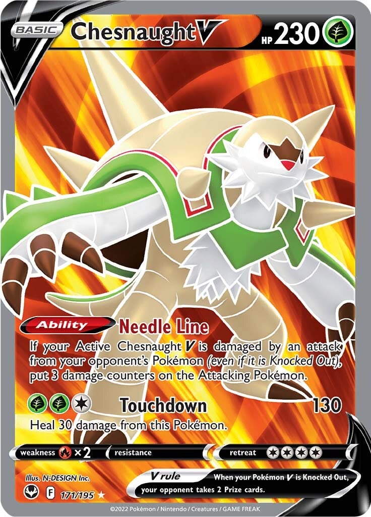 Chesnaught V (171/195) [Sword & Shield: Silver Tempest] | Eastridge Sports Cards & Games