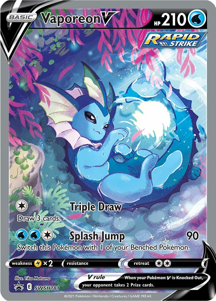 Vaporeon V (SWSH181) [Sword & Shield: Black Star Promos] | Eastridge Sports Cards & Games