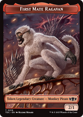 First Mate Ragavan // Treasure Double-Sided Token [Tarkir: Dragonstorm Commander Tokens] | Eastridge Sports Cards & Games