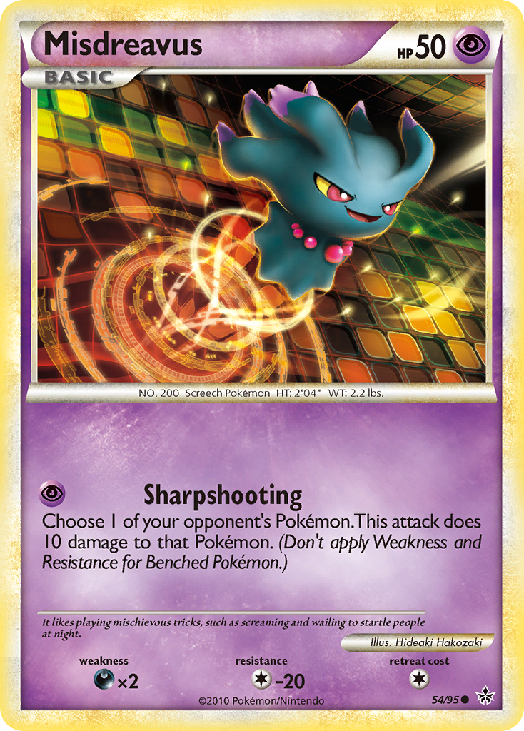 Misdreavus (54/95) [HeartGold & SoulSilver: Unleashed] | Eastridge Sports Cards & Games