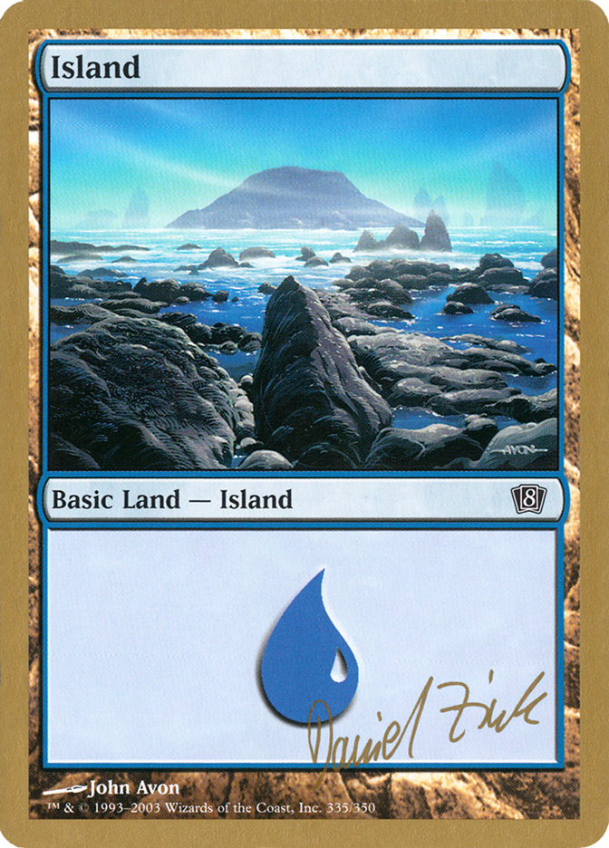 Island (dz335) (Daniel Zink) [World Championship Decks 2003] | Eastridge Sports Cards & Games