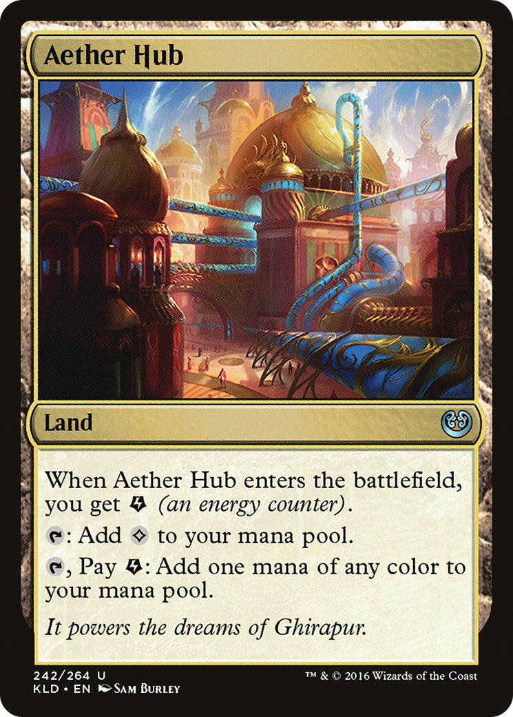 Aether Hub (Ripple Foil) [Modern Horizons 3 Commander] | Eastridge Sports Cards & Games