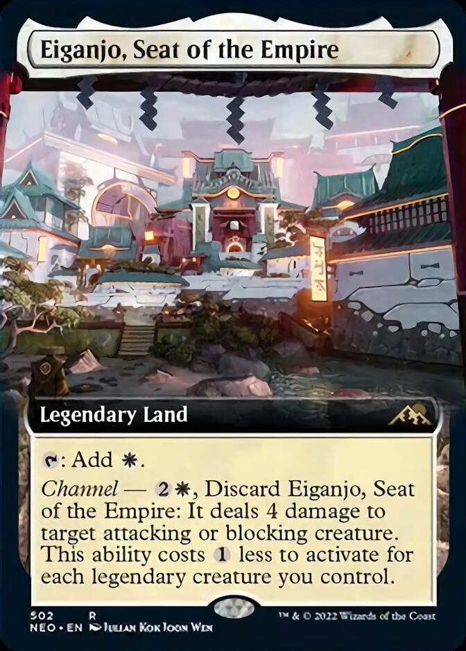 Eiganjo, Seat of the Empire (Extended Art) [Kamigawa: Neon Dynasty] | Eastridge Sports Cards & Games