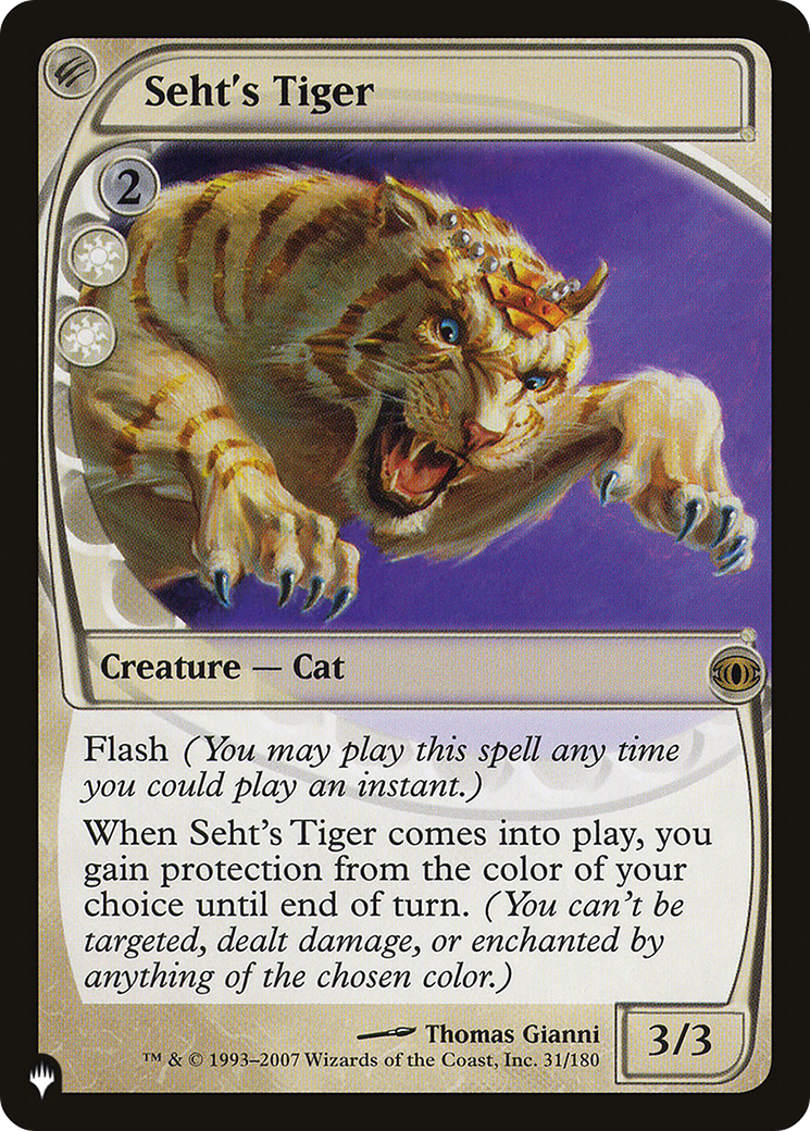 Seht's Tiger [The List] | Eastridge Sports Cards & Games