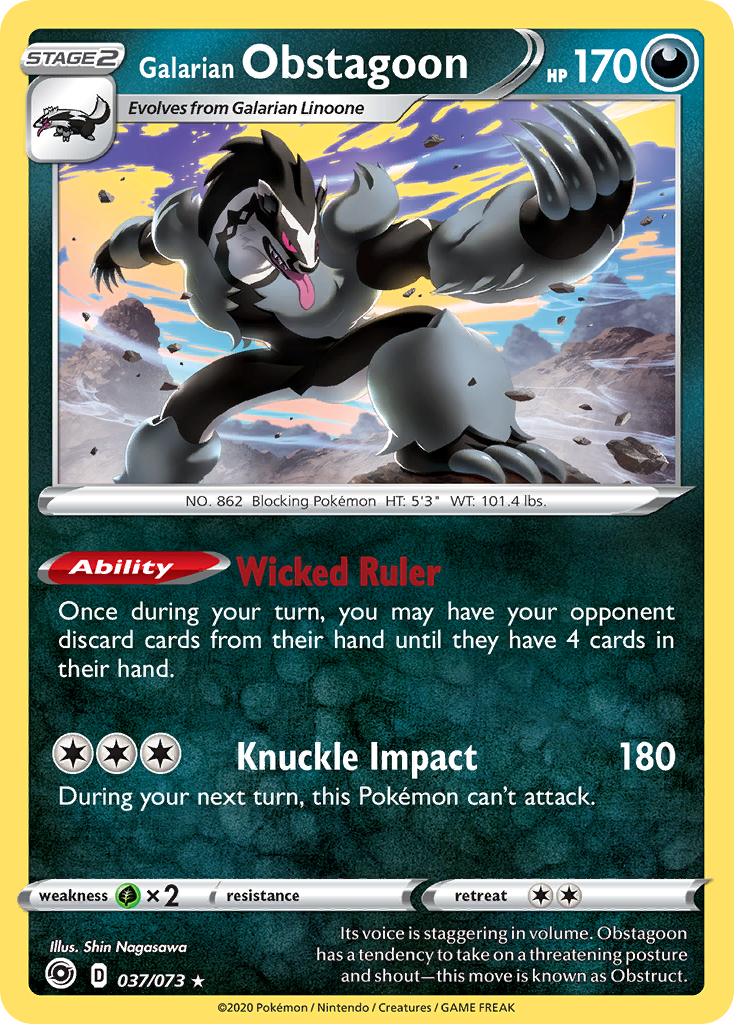 Galarian Obstagoon (037/073) [Sword & Shield: Champion's Path] | Eastridge Sports Cards & Games