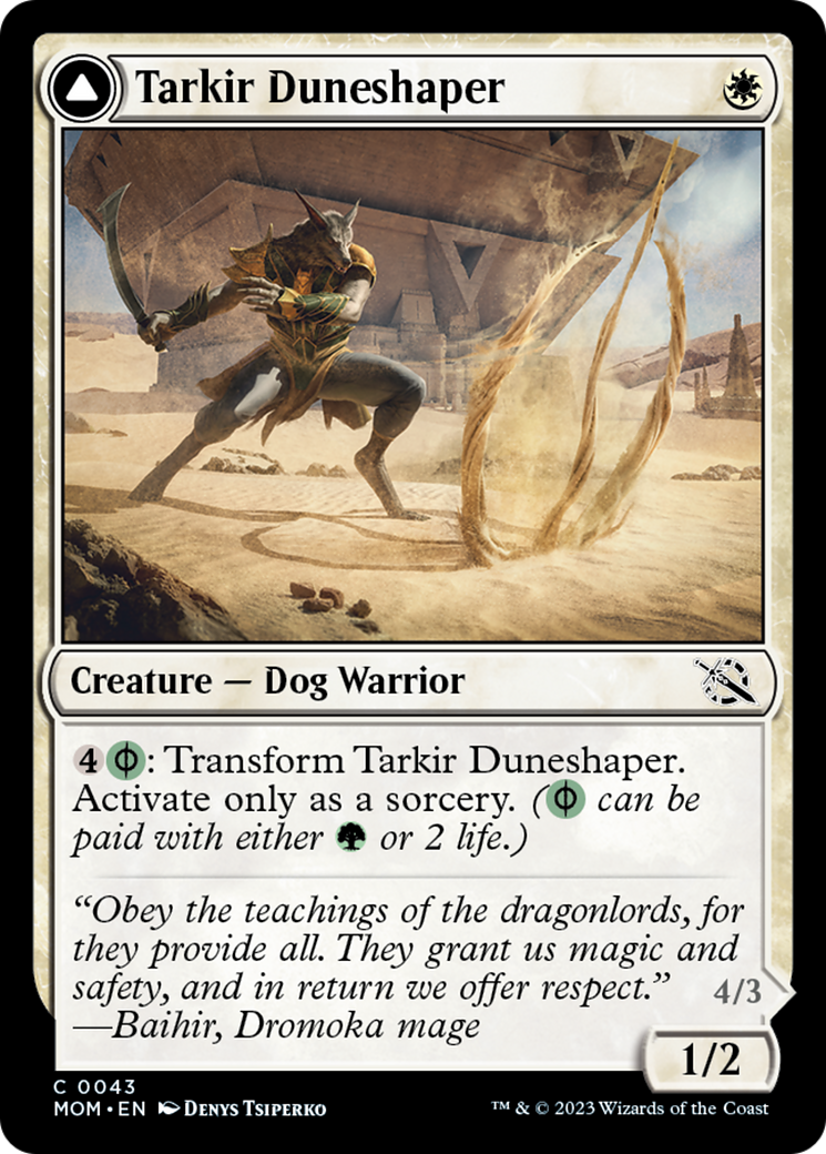 Tarkir Duneshaper // Burnished Dunestomper [March of the Machine] | Eastridge Sports Cards & Games