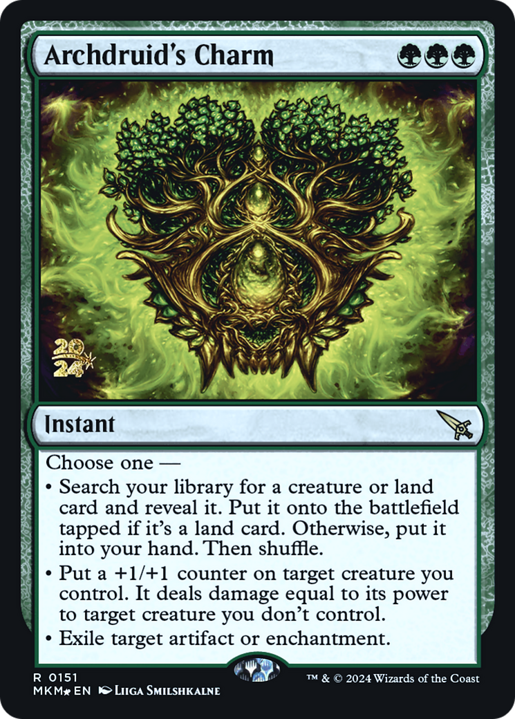 Archdruid's Charm [Murders at Karlov Manor Prerelease Promos] | Eastridge Sports Cards & Games